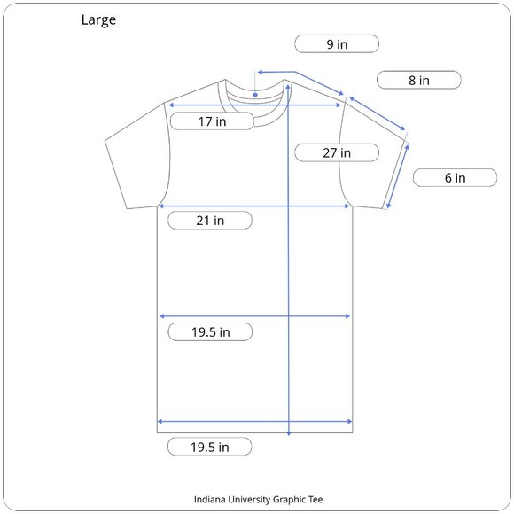 Men's Quick Dry Indiana Hoosiers Graphic Tee - Picture 5 of 5